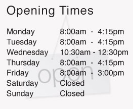 oprning times